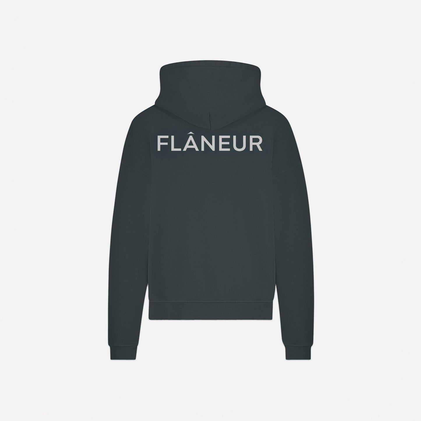 Double Logo Washed Hoodie (500GSM) | Black