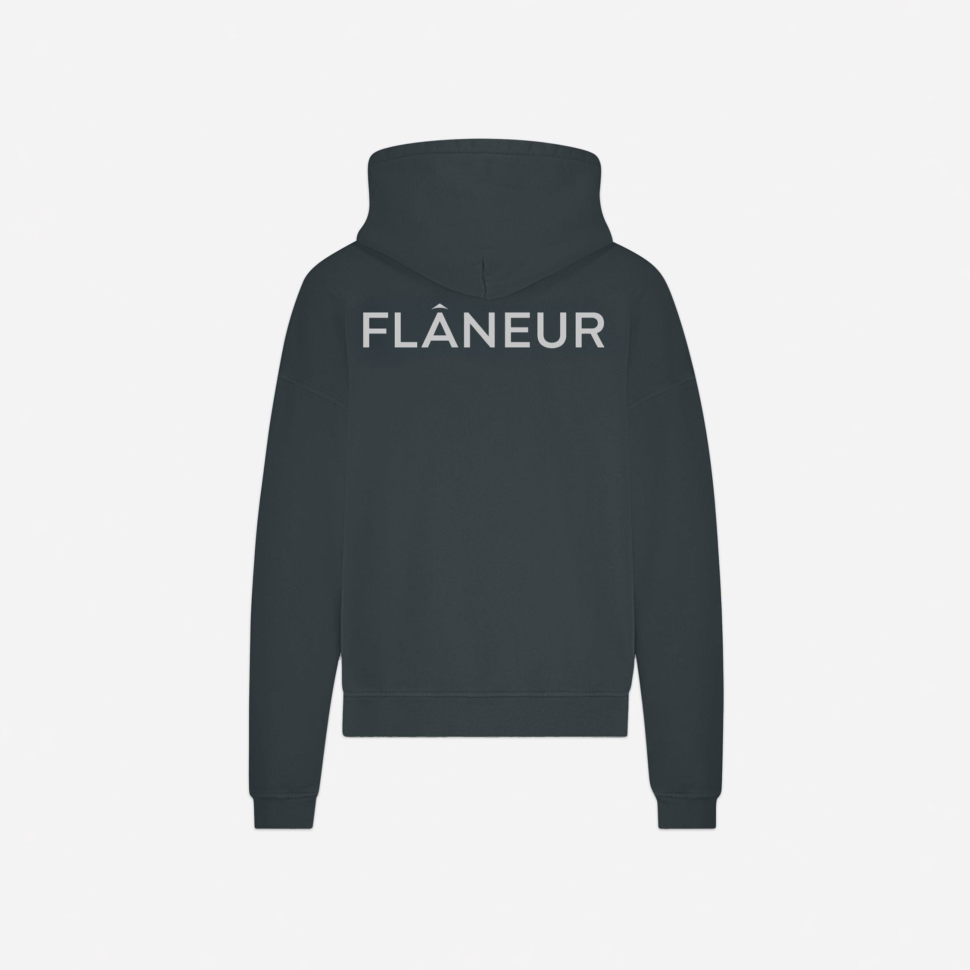 Double Logo Washed Hoodie (500GSM) | Black