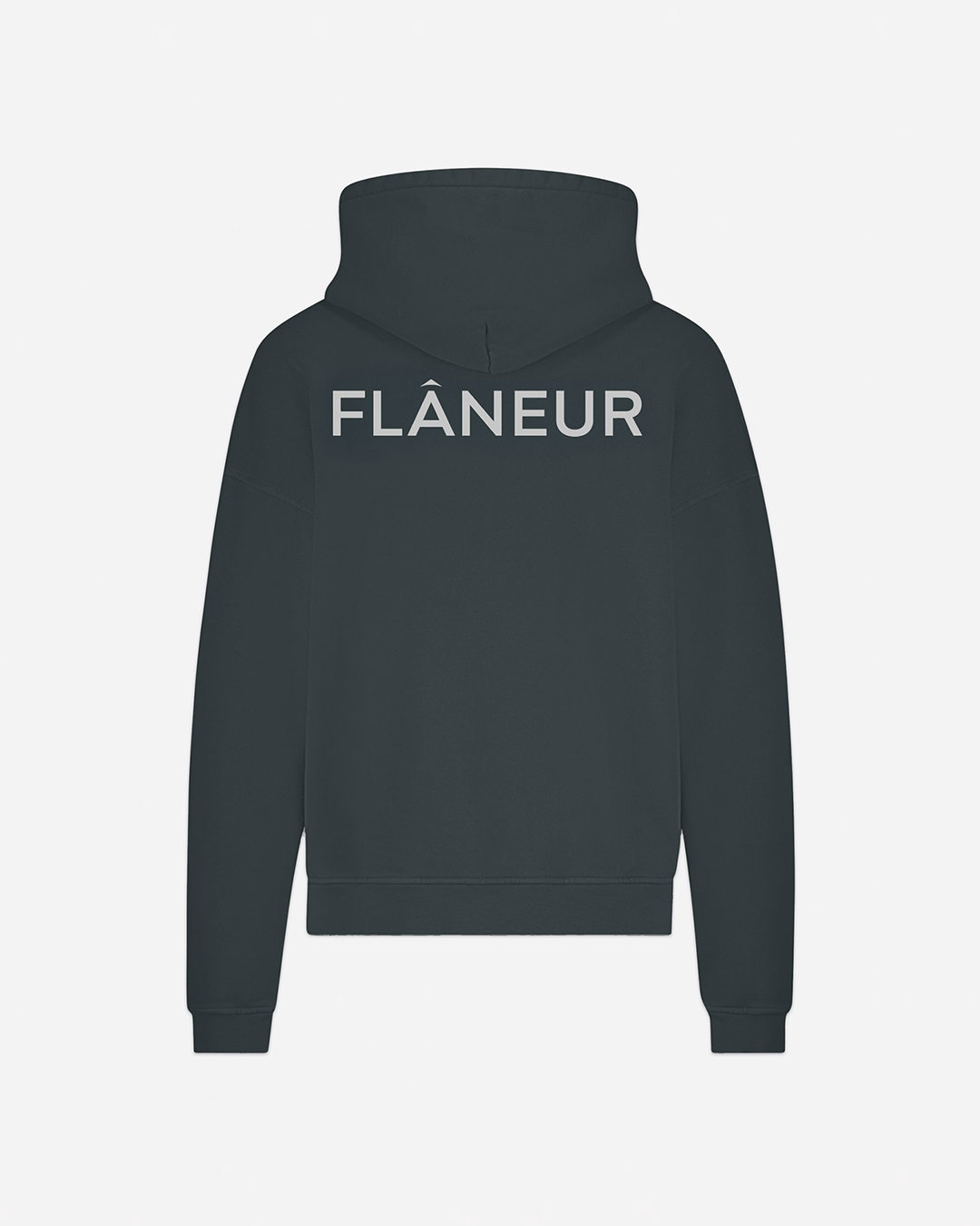 Double Logo Washed Hoodie (500GSM) | Schwarz