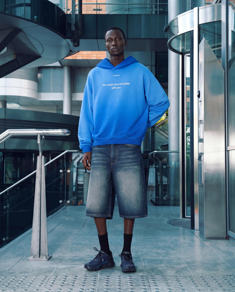 With You Hoodie | Verwaschenes Blau