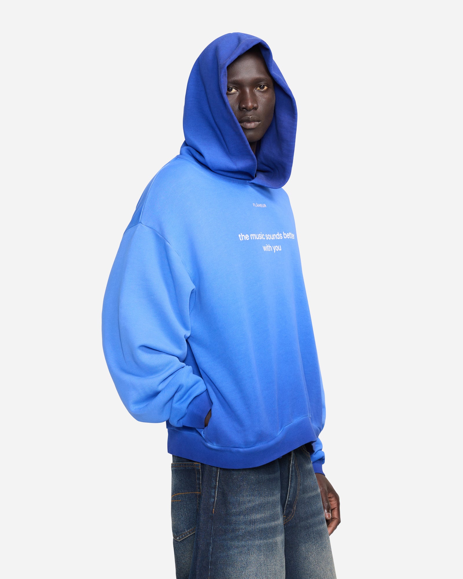 With You Hoodie | Verblasst Blau