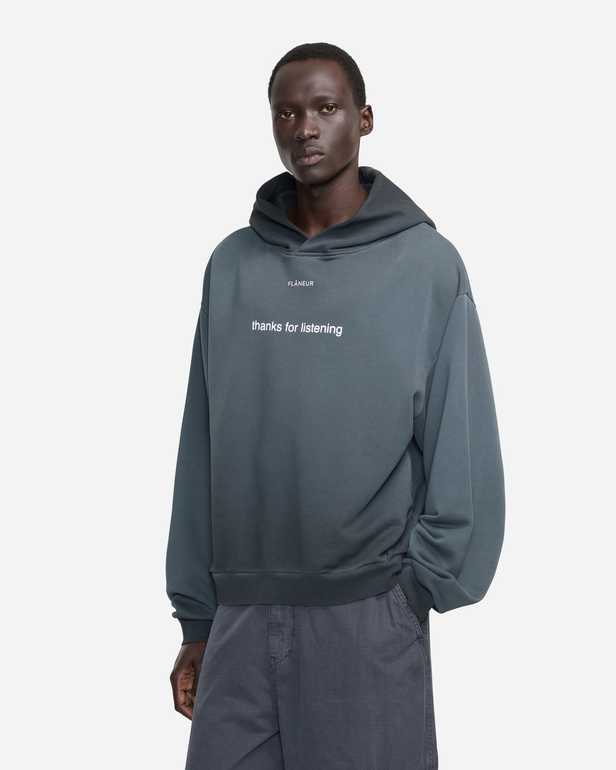 Listening Hoodie | Washed Black