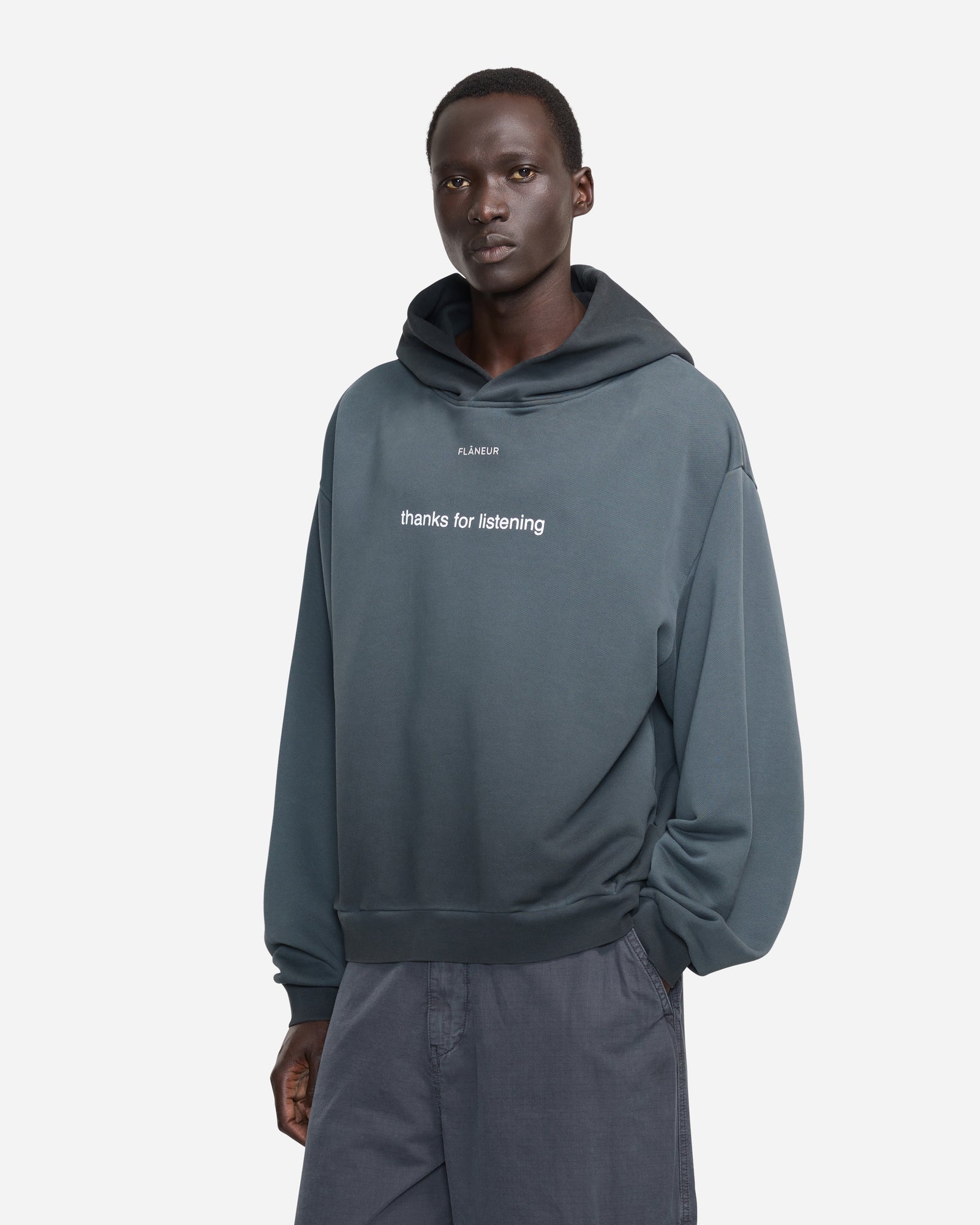 Listening Hoodie | Washed Black