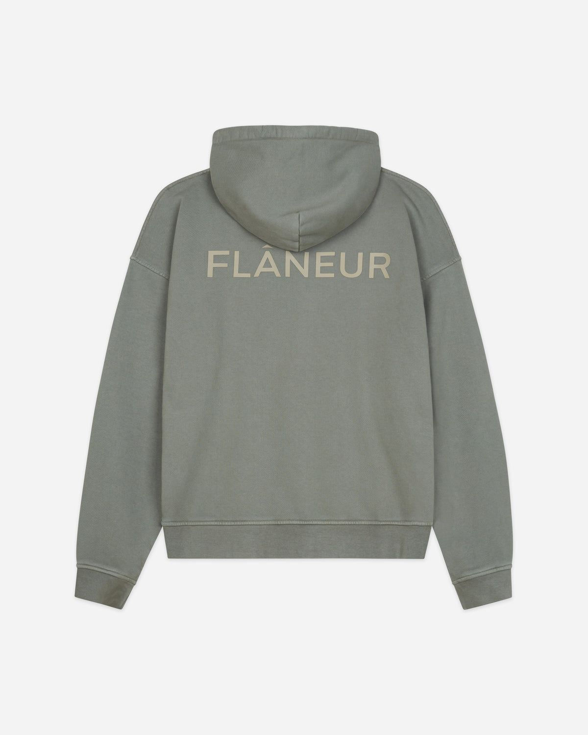 Double Logo Hoodie Washed | Sage