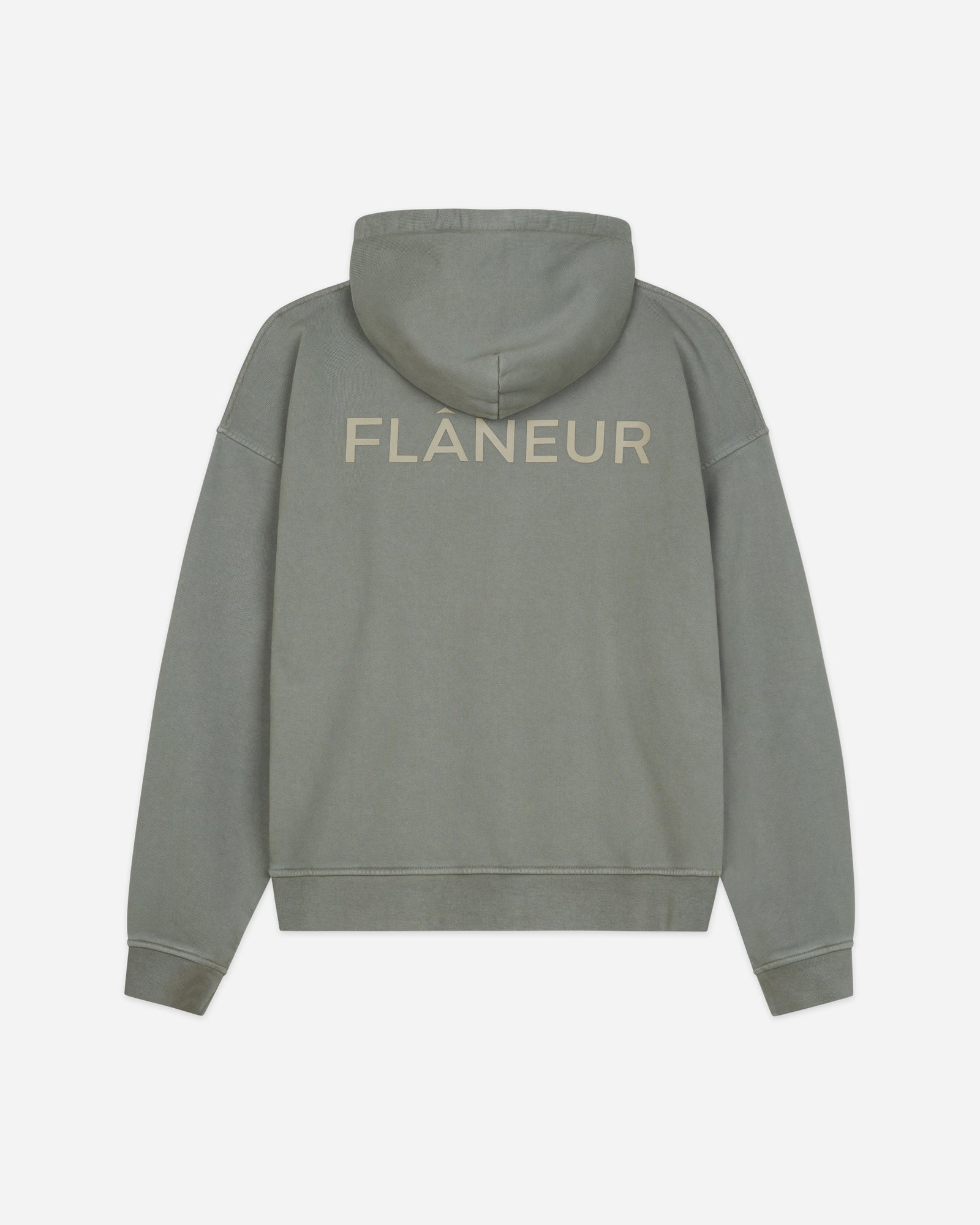 Double Logo Hoodie Washed | Sage