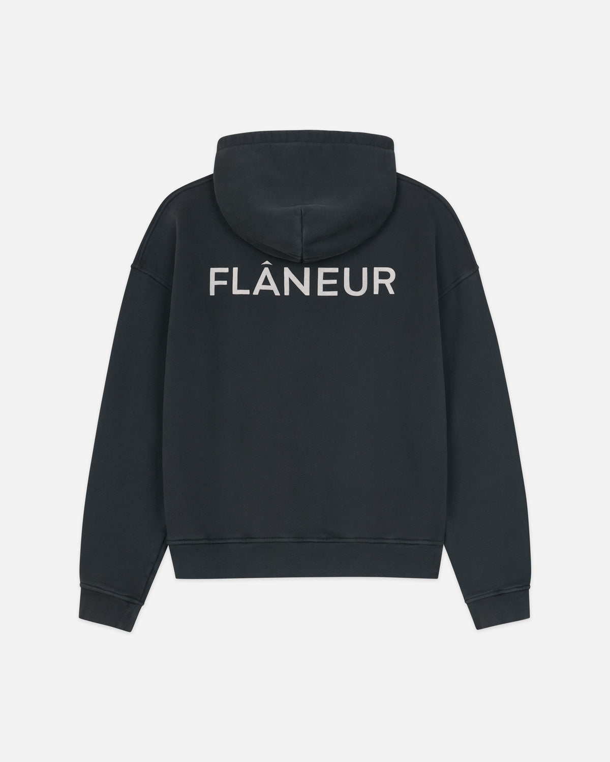 Double Logo Hoodie Washed | Black