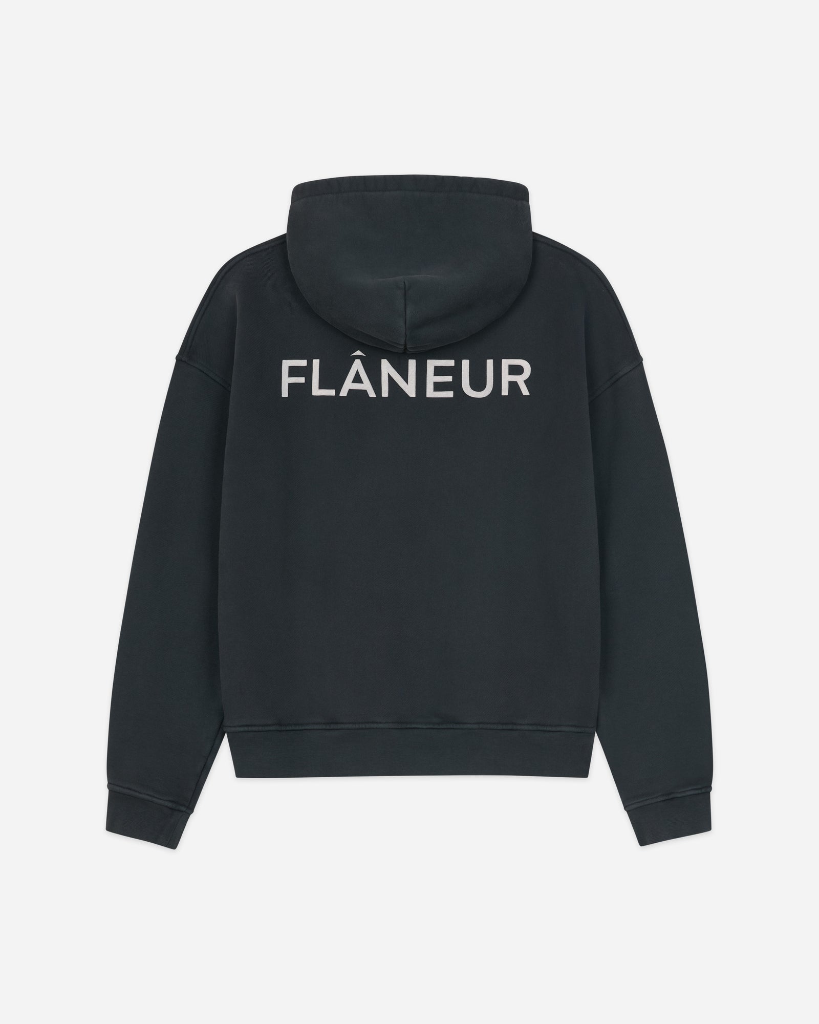 Double Logo Hoodie Washed | Black