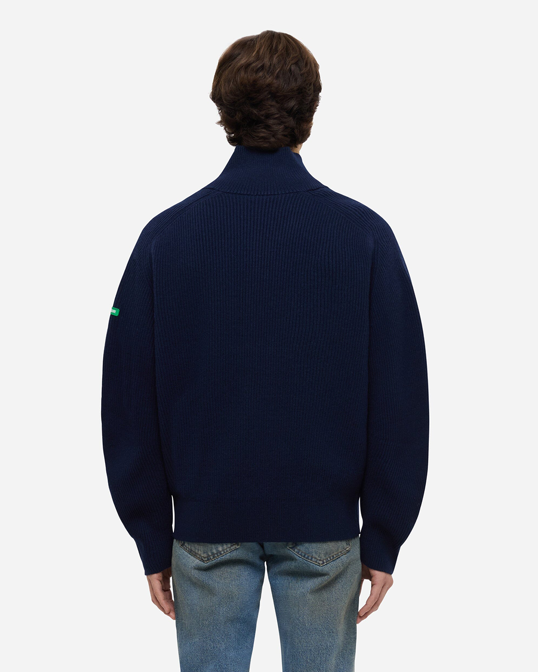 Badge Knit Cardigan | Navy