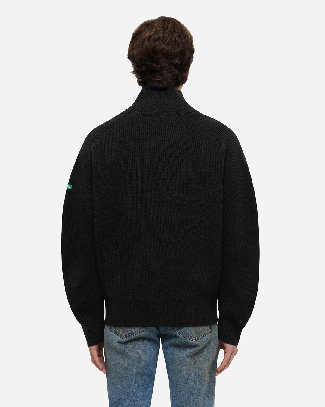 Badge Knit Cardigan | Black