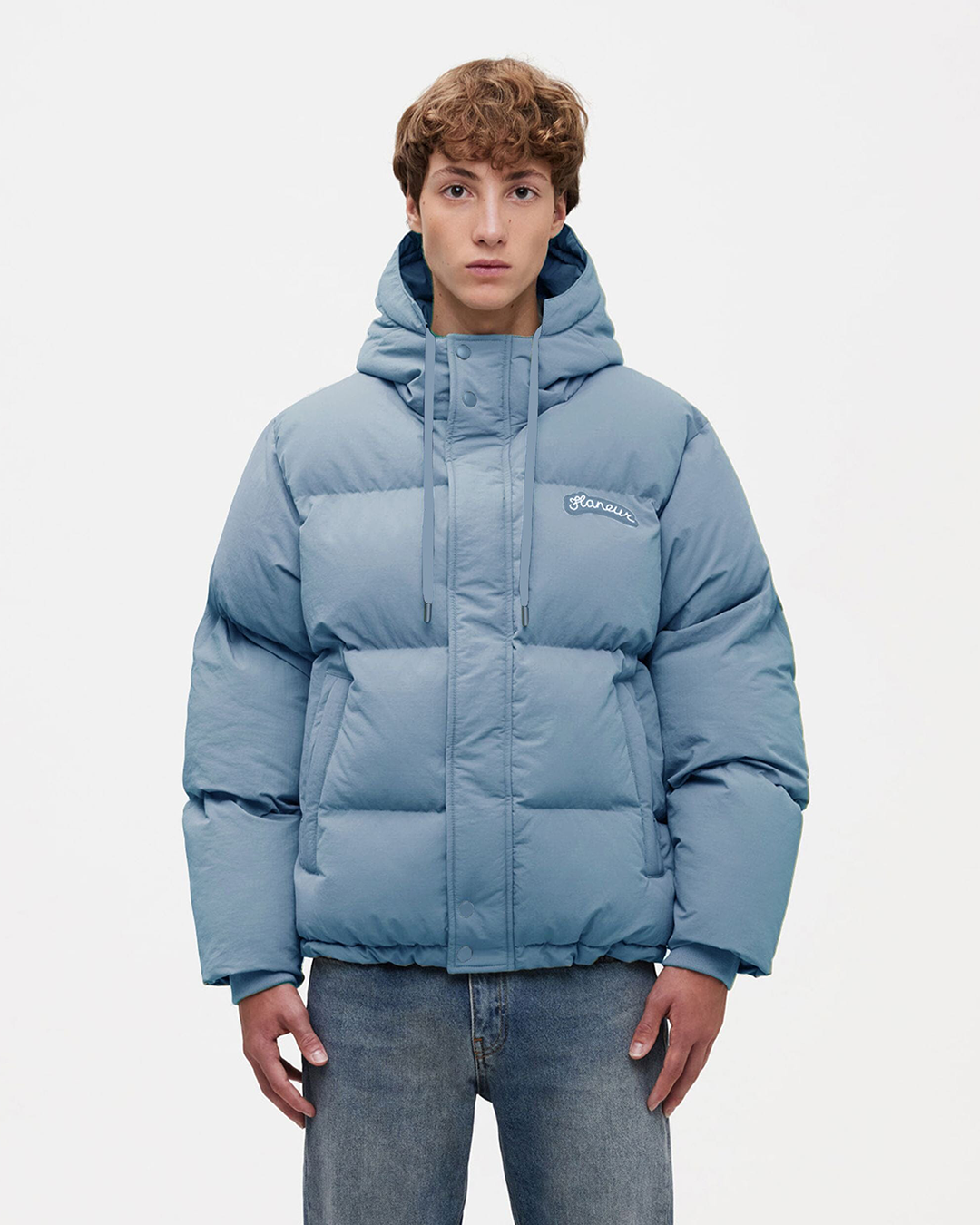 Signature Puffer Jacket | Hellblau