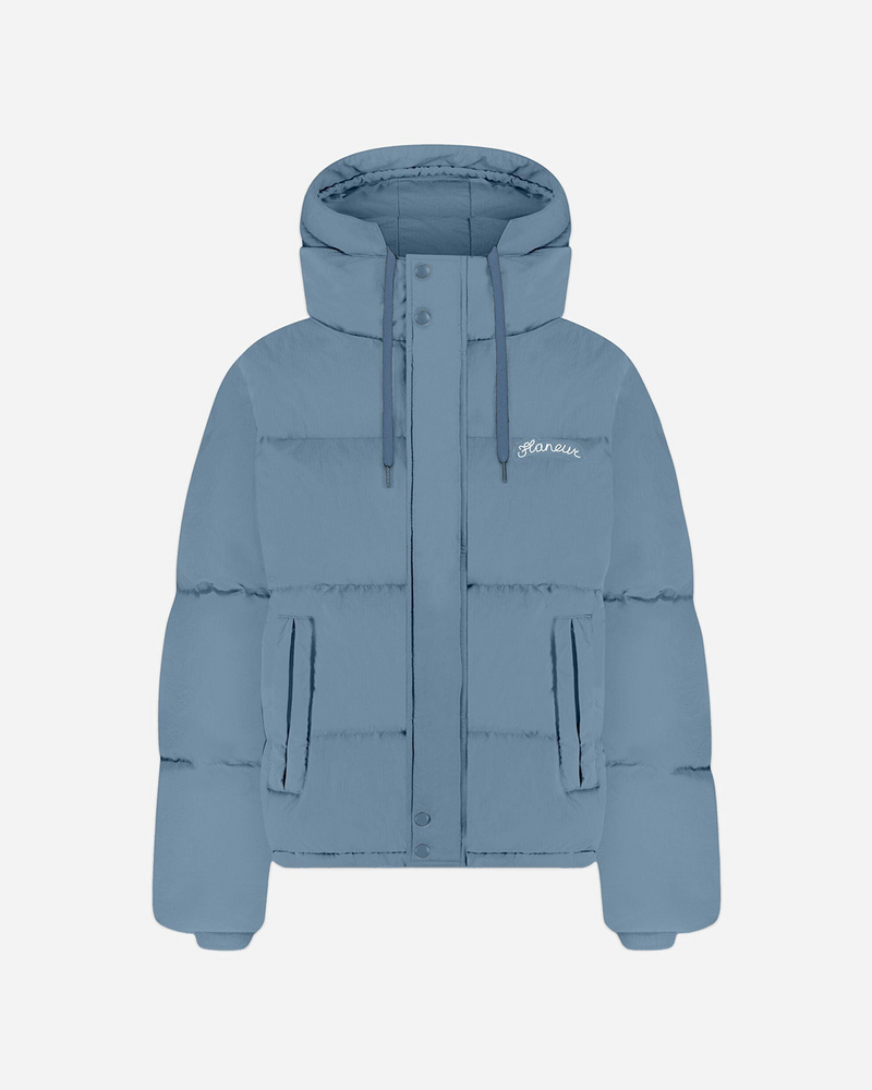 Signature Puffer Jacket | Hellblau