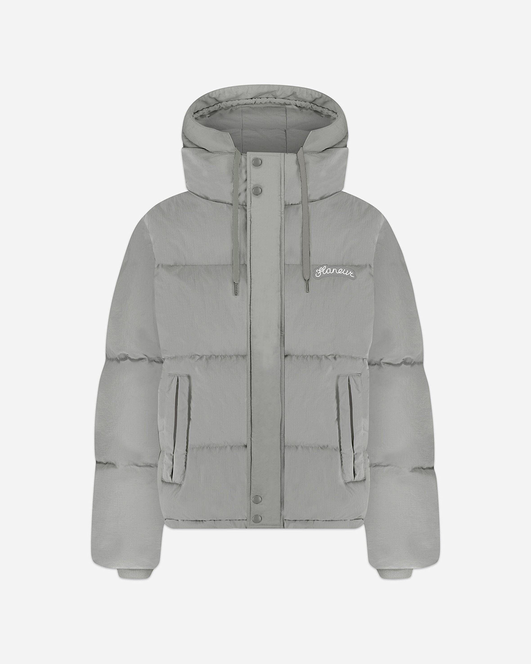 Signature Hooded Puffer Jacket | Grey