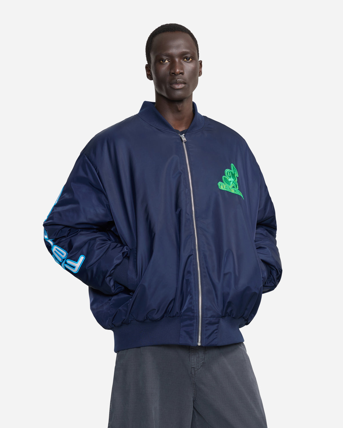 Flâneur Music Oversized Bomber | Navy