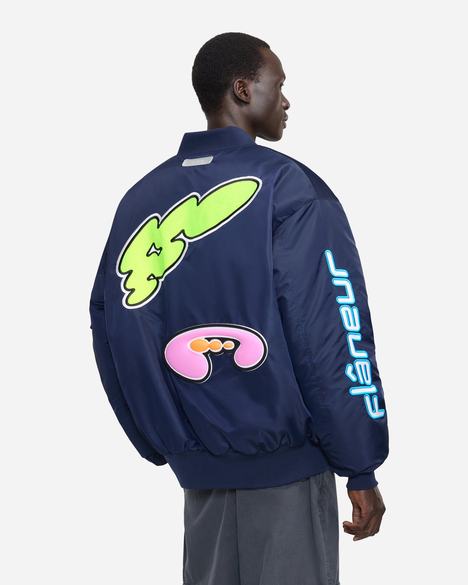 Flâneur Music Oversized Bomber | Navy