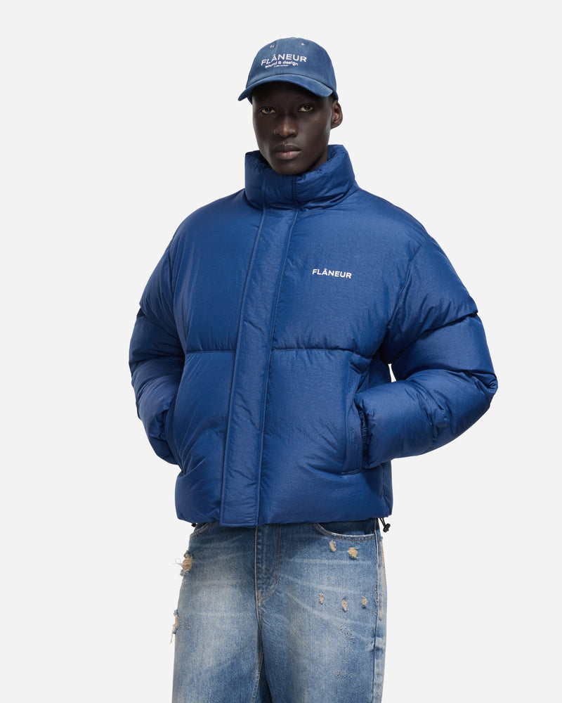 Logo Puffer Jacket | Blue