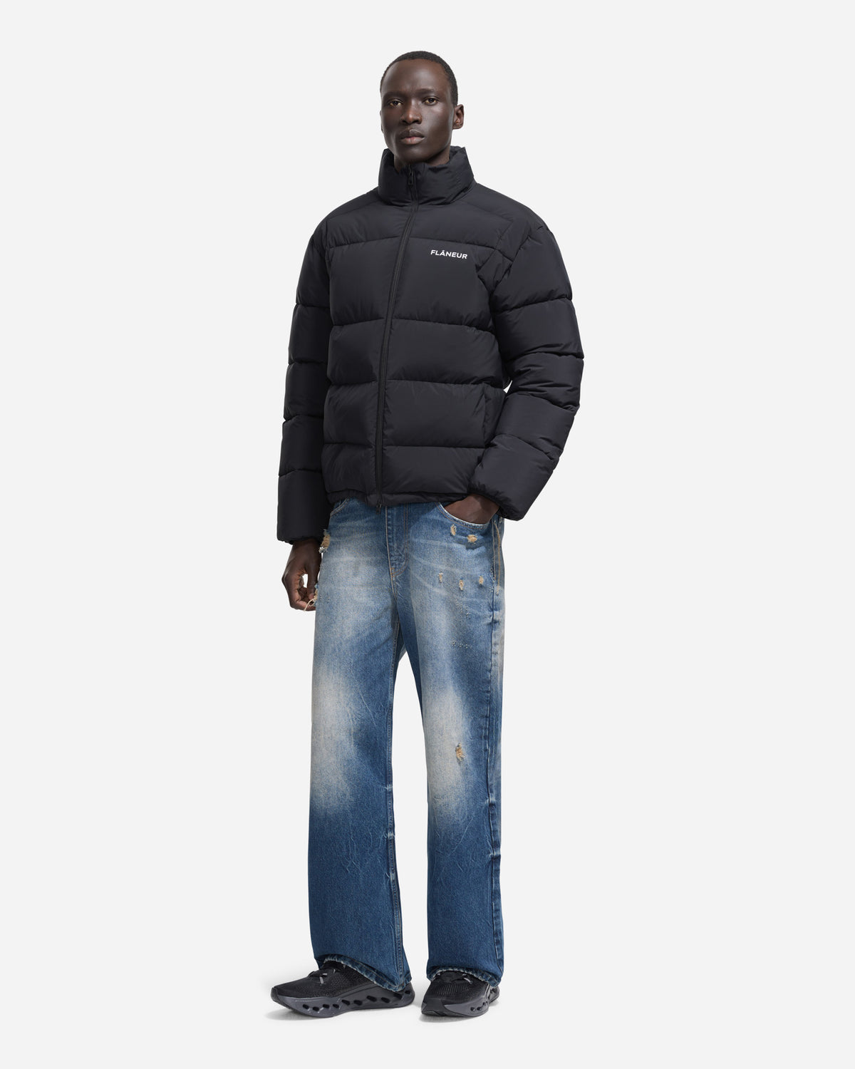 Regular Puffer Jacket | Black