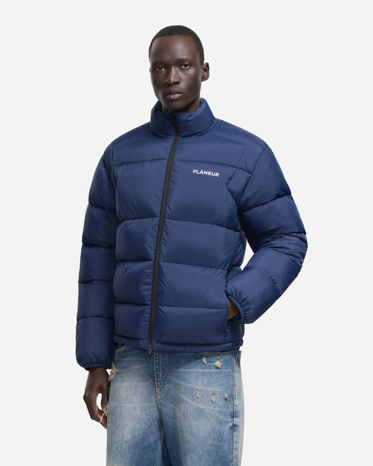 Regular Puffer Jacket | Big Dipper Blue