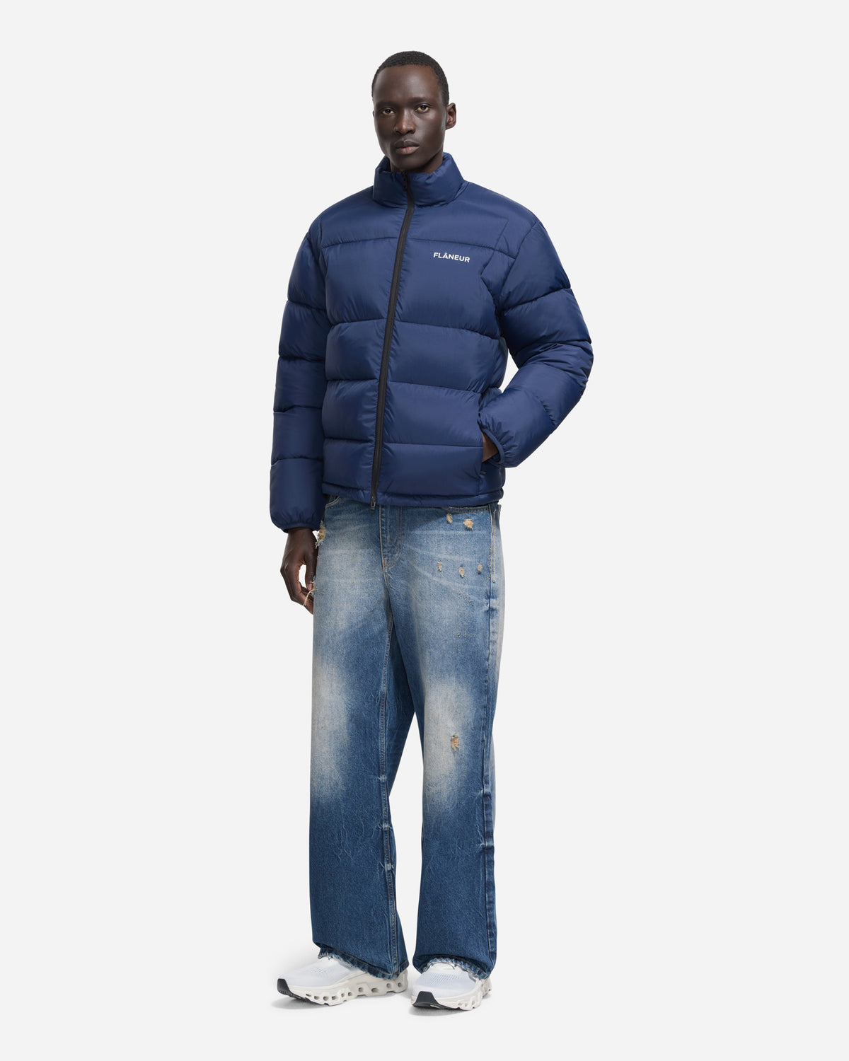 Regular Puffer Jacket | Big Dipper Blue
