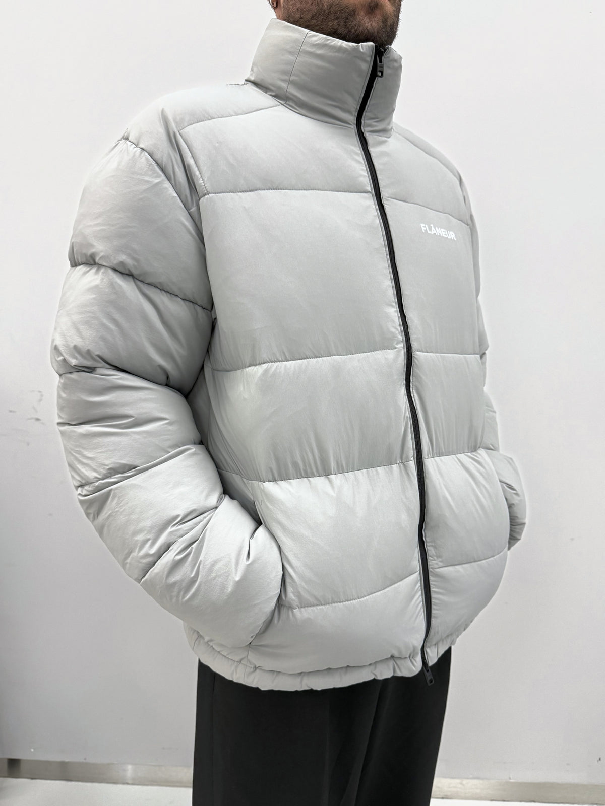 Regular Puffer Jacket | Sharkskin Grey