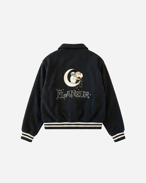 ジャケット・アウター MOONROLLING STUDIOS TEDDY JACKET WOOL Moon Teddy Jacket | Black – FLÂNEUR