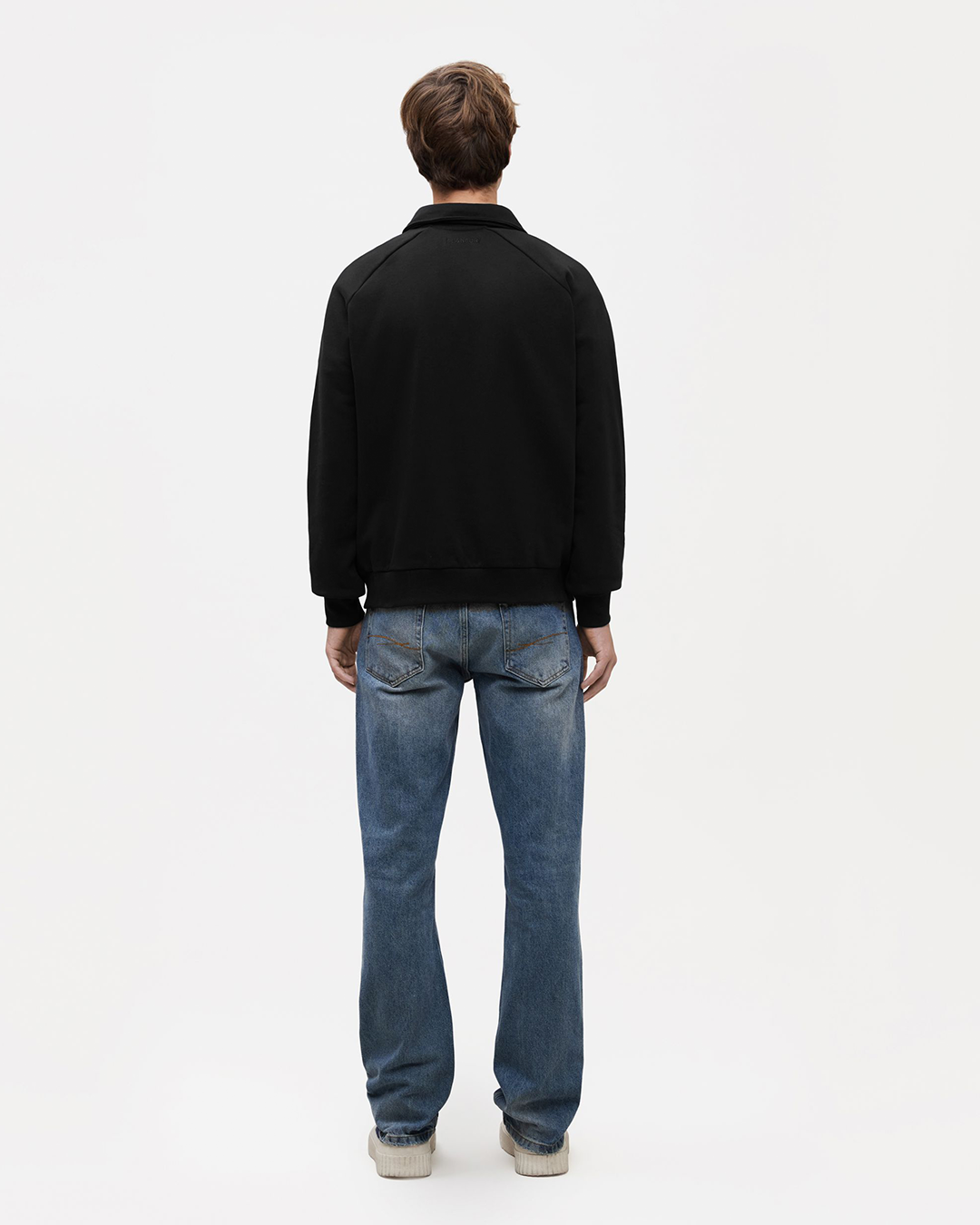 Signature Raglan Half Zip | Zwart