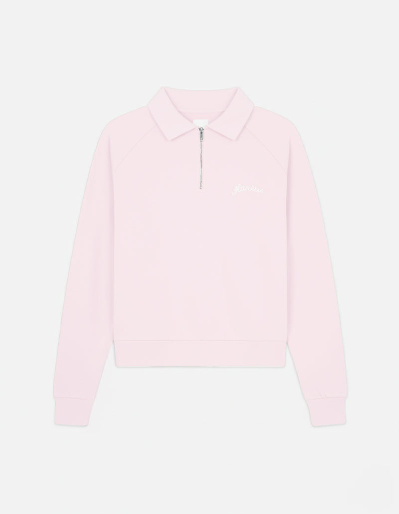 Signature Raglan Half Zip | Pink