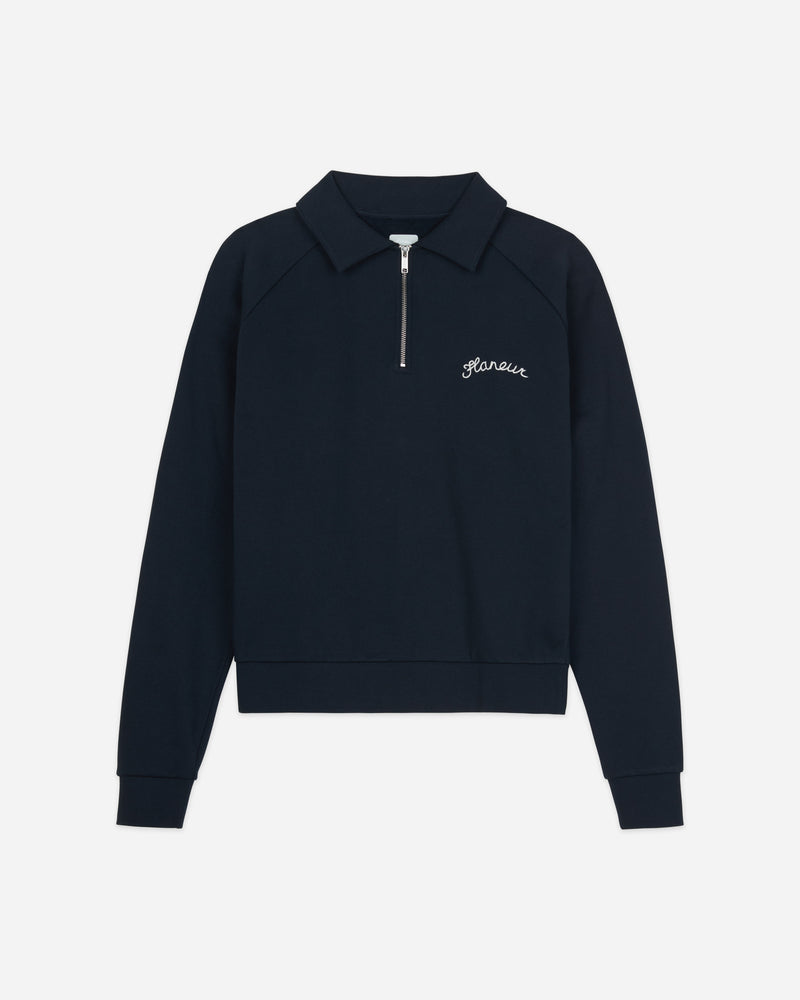 Signature Raglan Half Zip | Navy