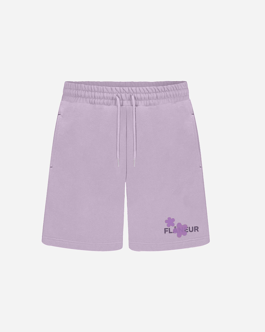 Organic Flower Shorts | Soft Purple