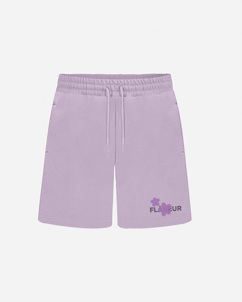 Organic Flower Shorts | Soft Purple