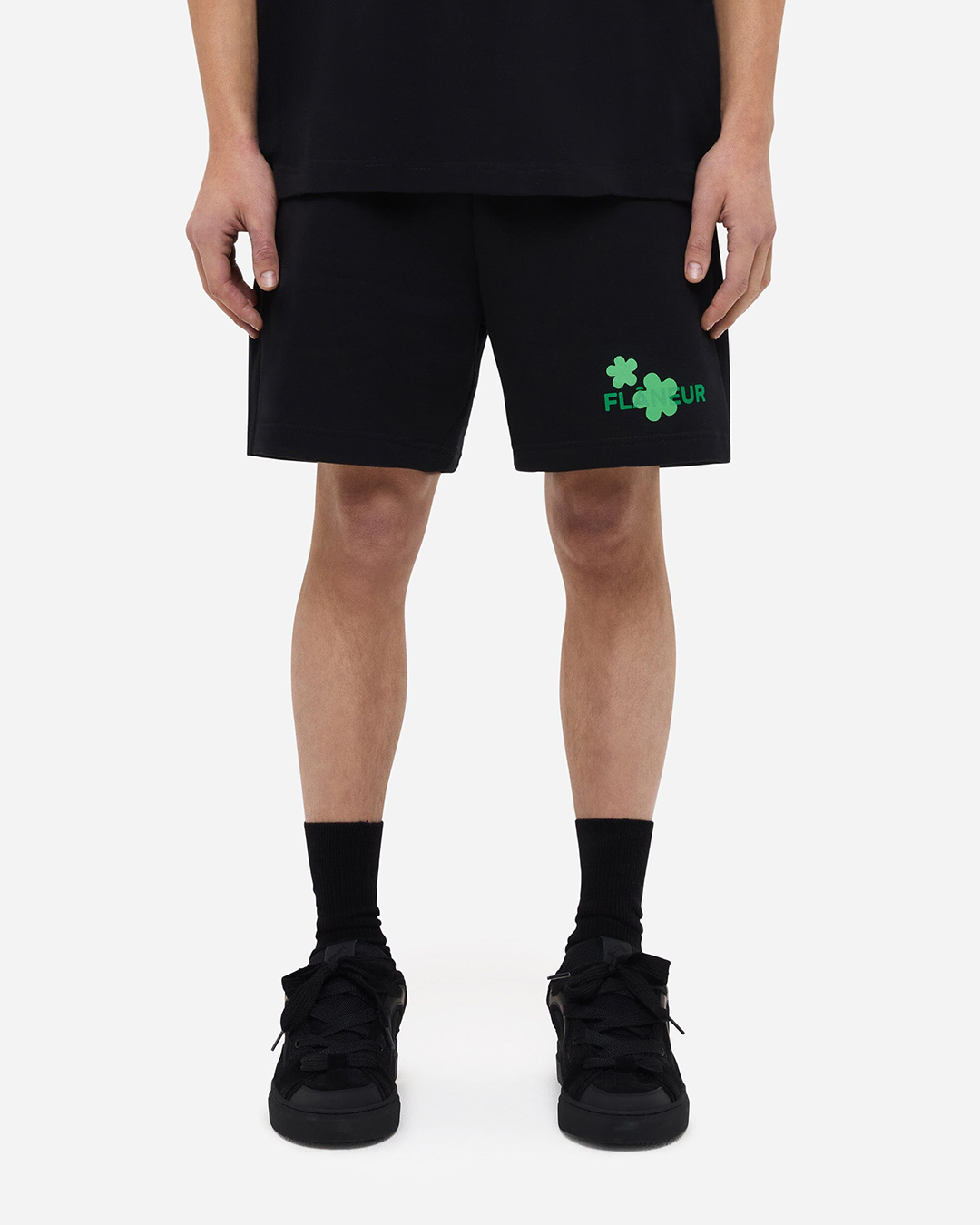 Organic Flower Shorts | Black