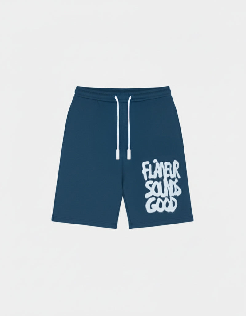 Sounds Good Spray Shorts | Stahlblau