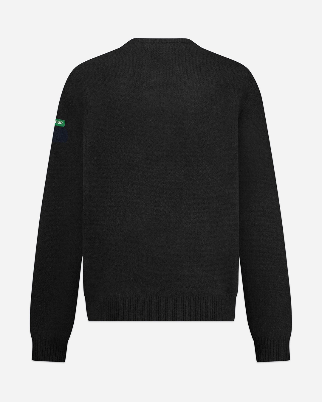 Badge Knit Sweater | Schwarz