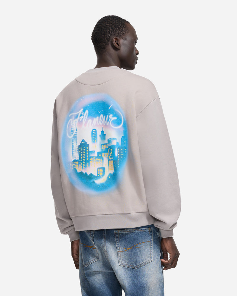 City Airbrush Sweater | Light Grey