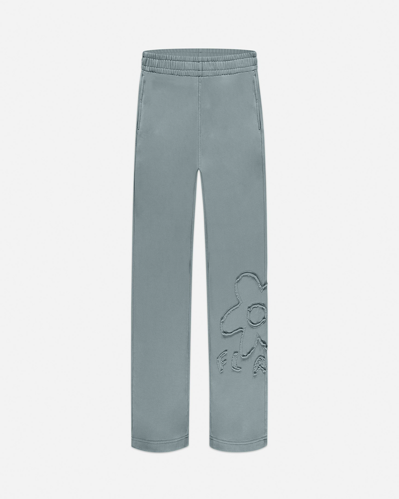 Blossom Patches Sweatpants | Steel Green