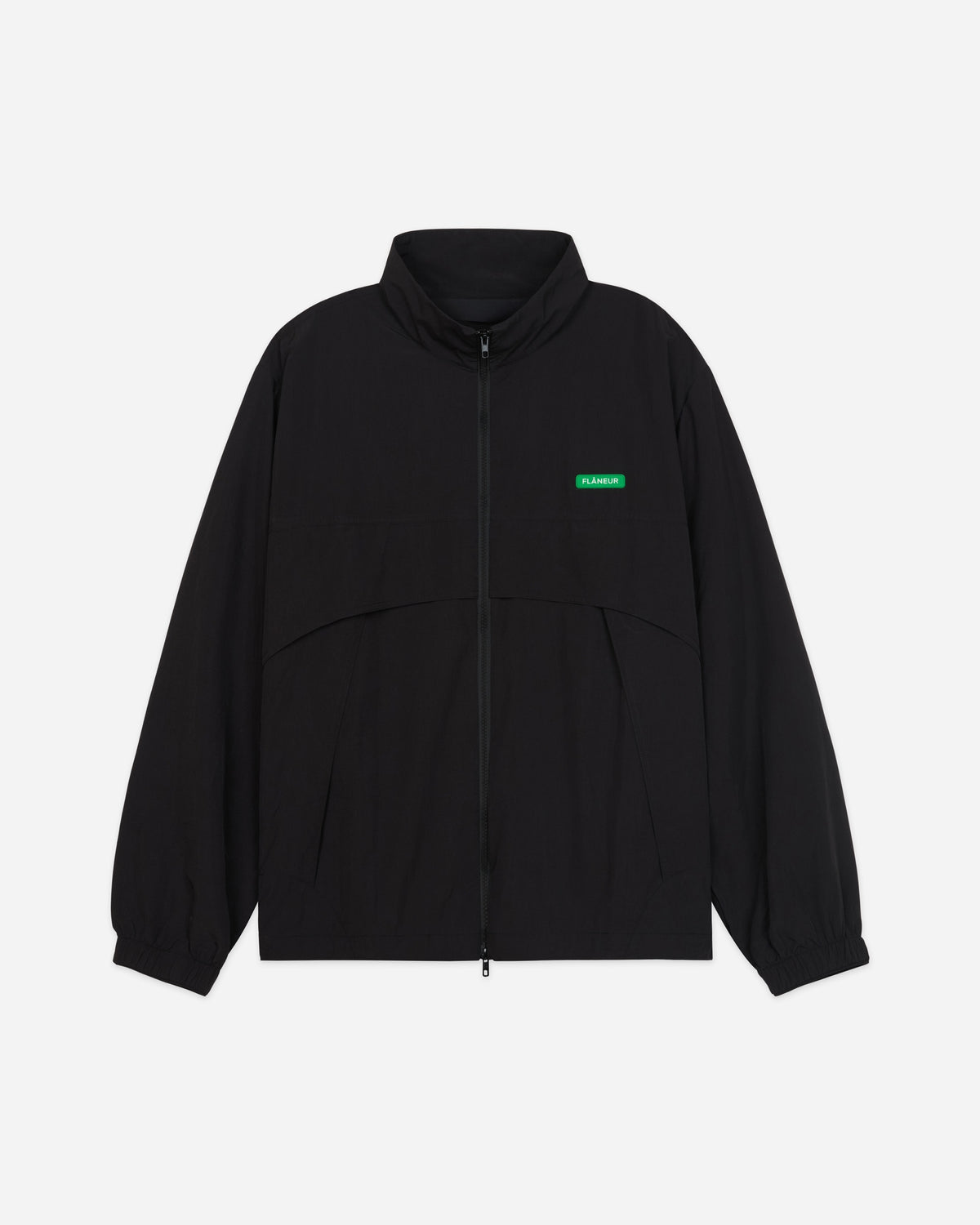 Badge Track Jacket | Schwarz