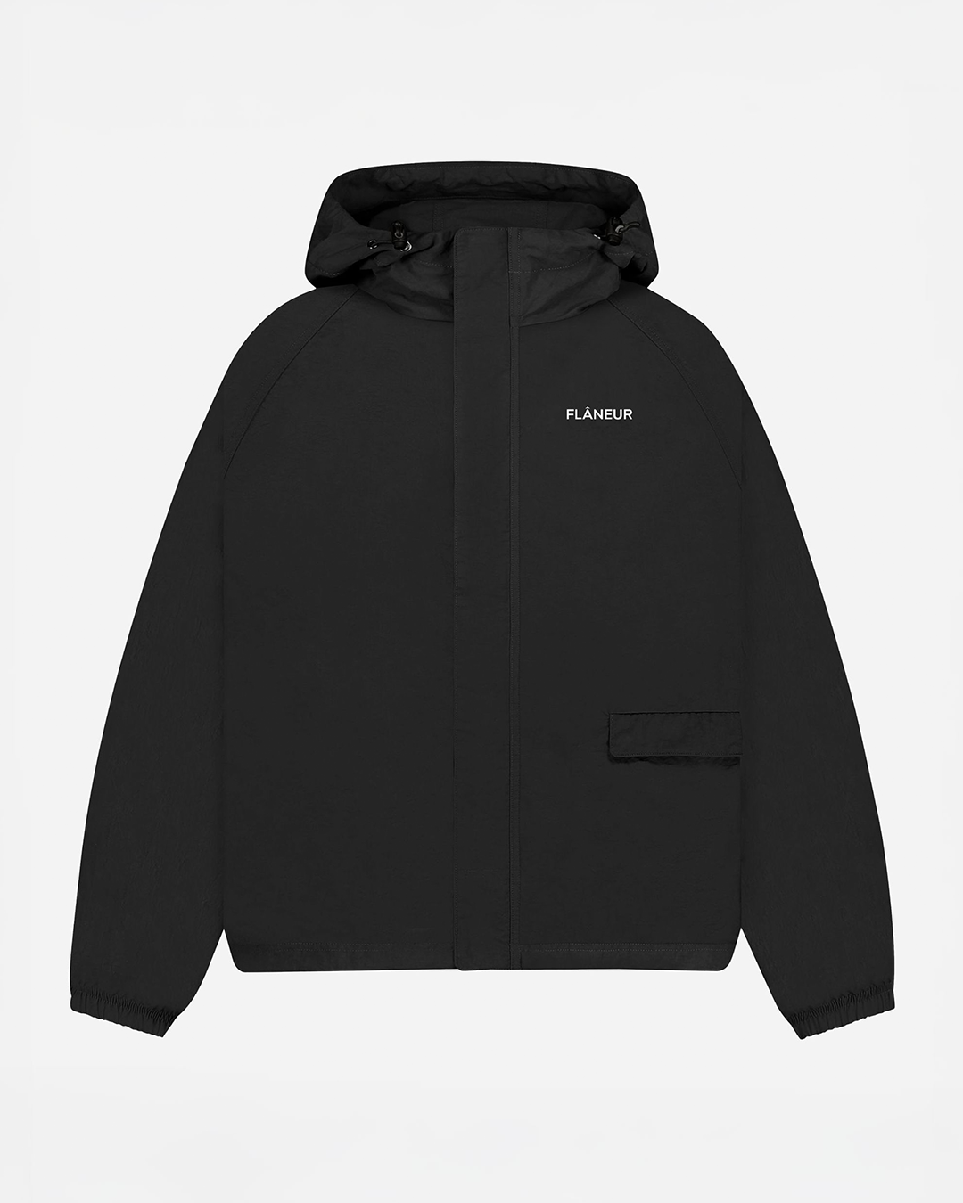 Turtle Nylon Jacket | Zwart
