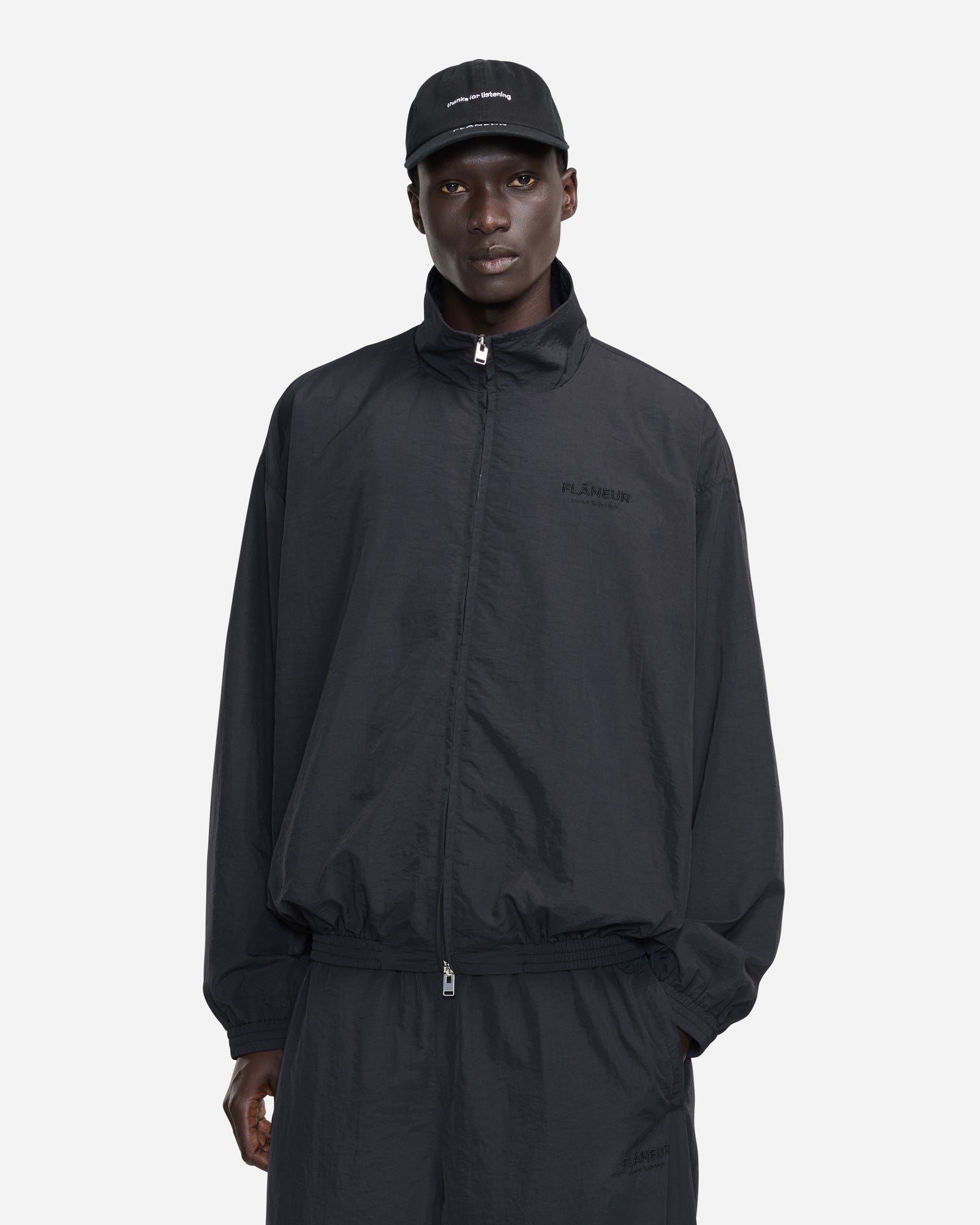 Sound & Design Oversized Track Jacket | Zwart