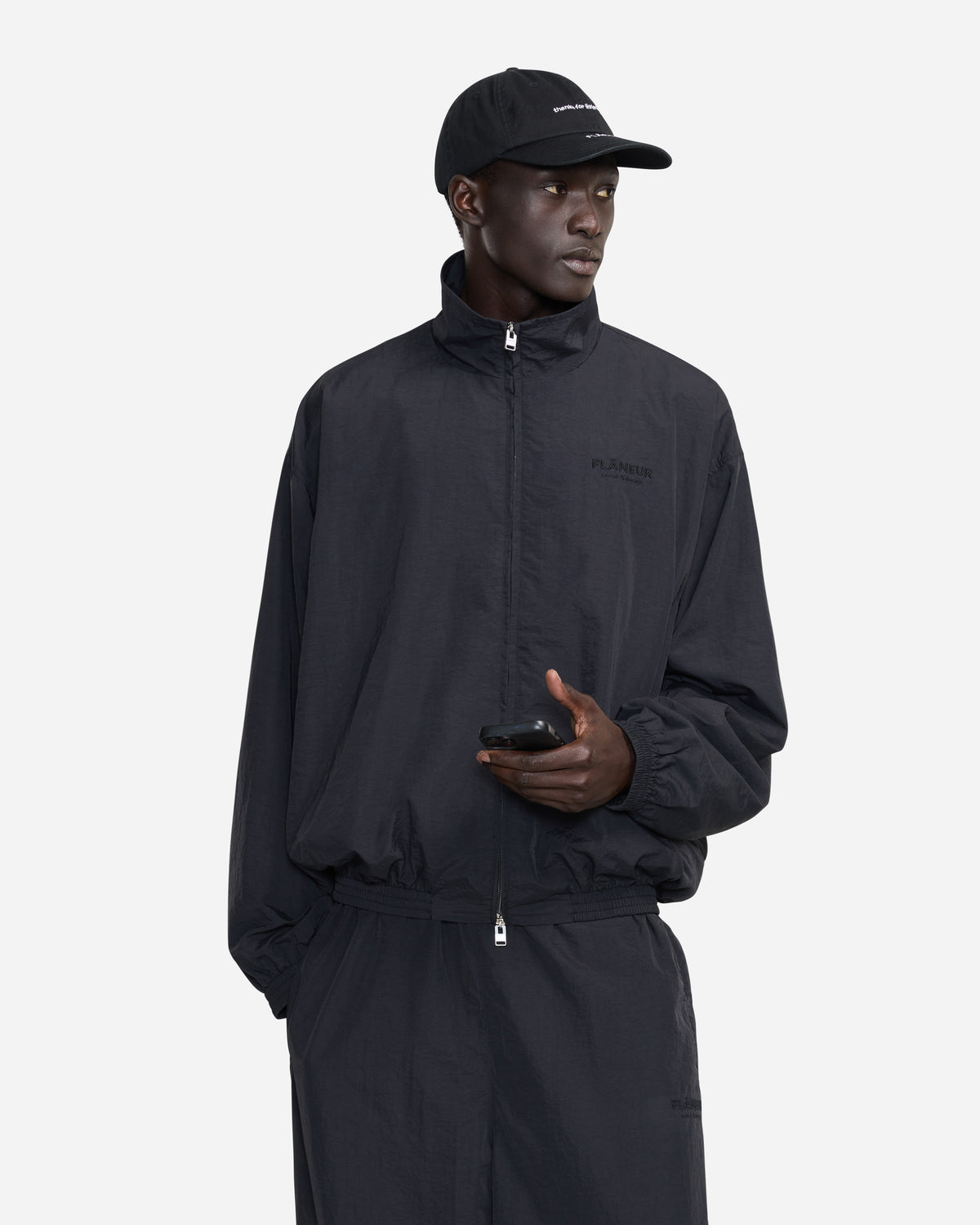 Sound & Design Oversized Track Jacket | Black