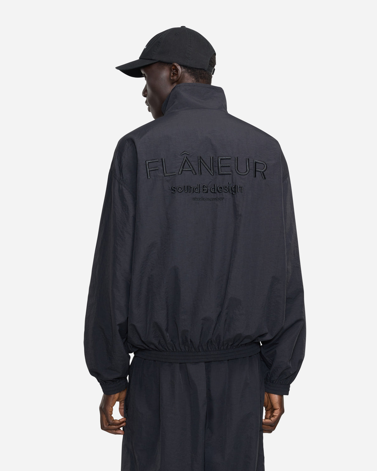 Sound & Design Oversized Track Jacket | Black