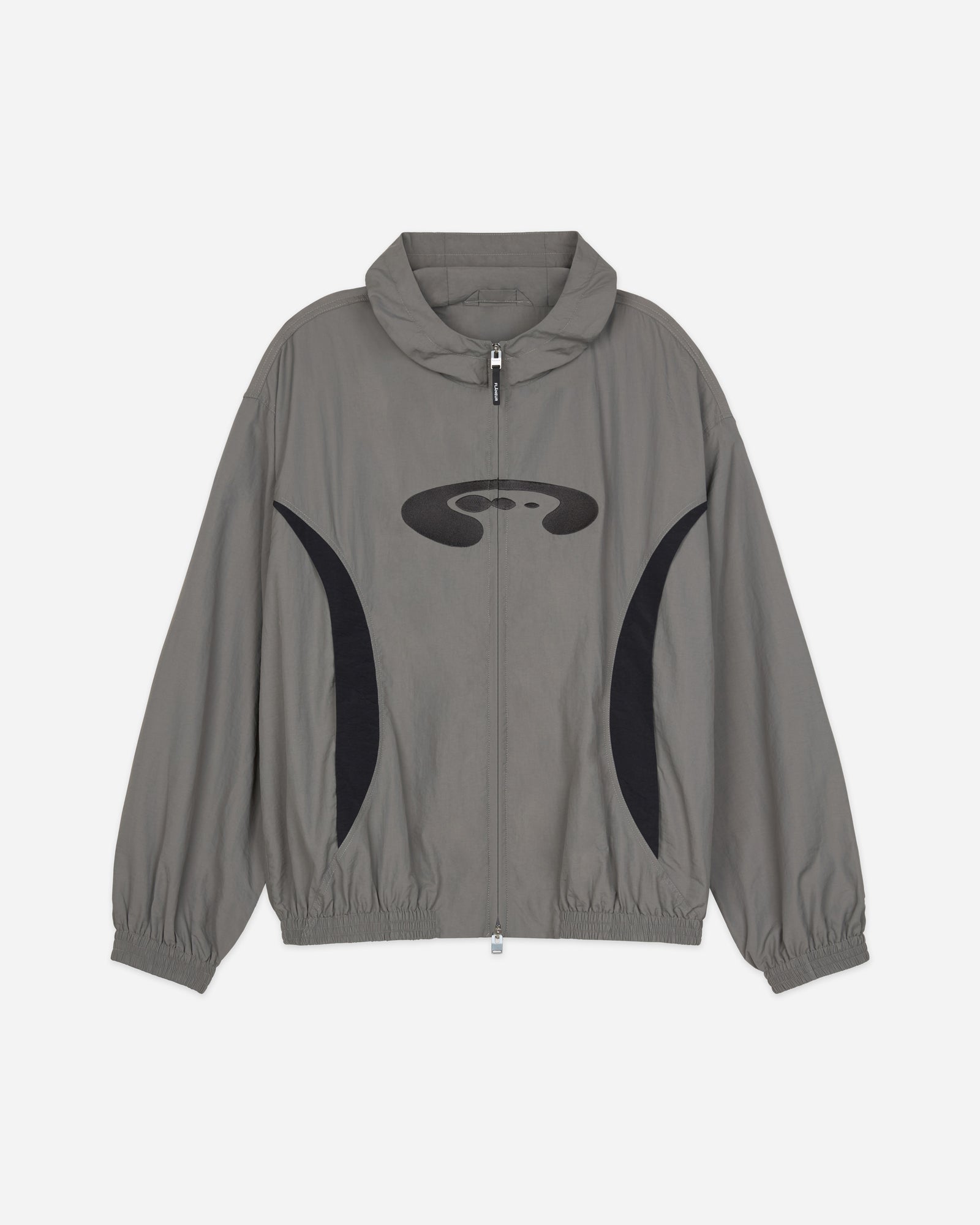 Flâneur Music Paneled Track Jacket | Grey