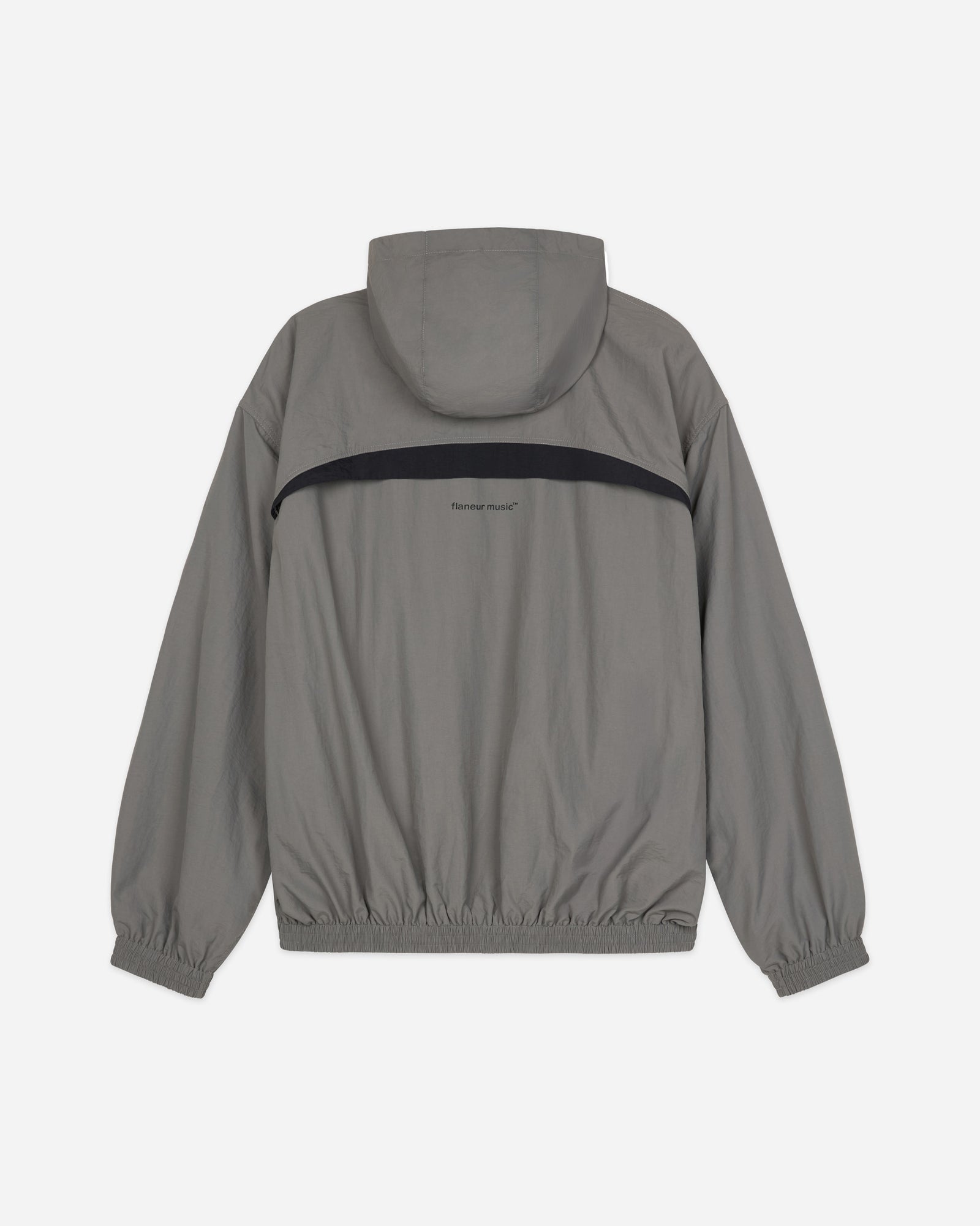 Flâneur Music Paneled Track Jacket | Grey