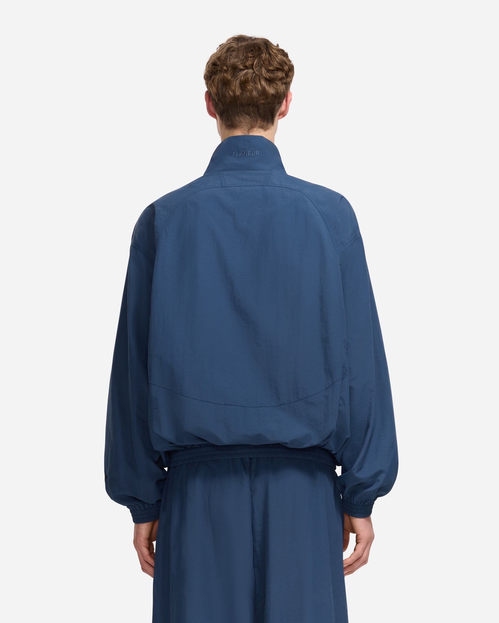 Flaneur Music Paneled Track Jacket | Navy