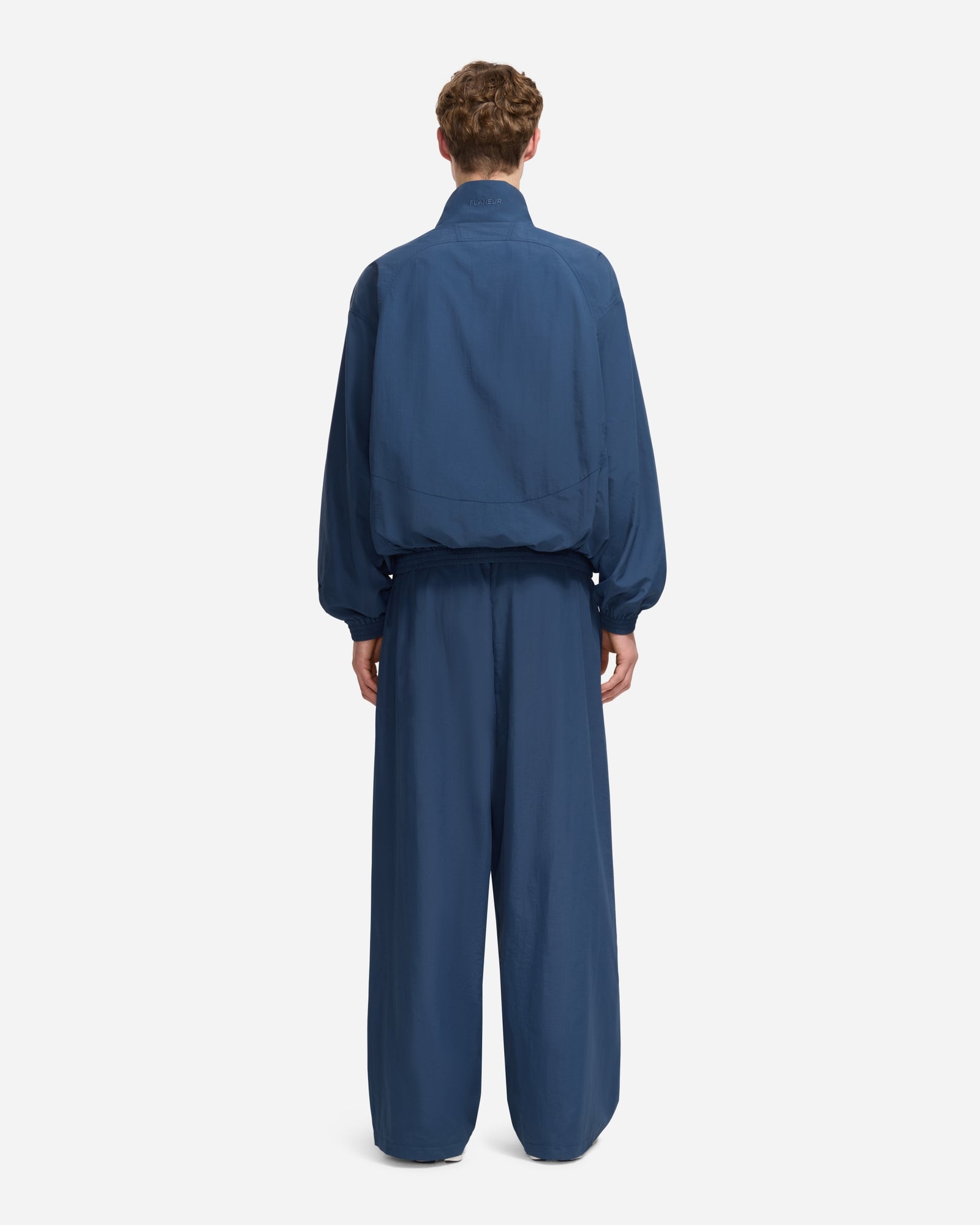 Flaneur Music Paneled Track Jacket | Navy