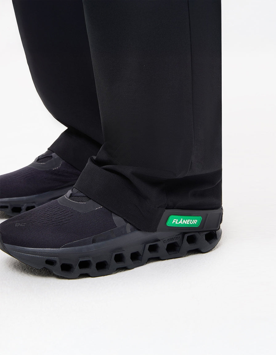 Badge Formal Tech Pants | Black