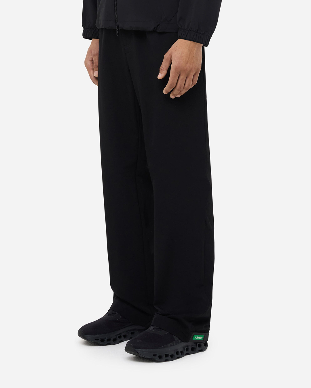 Badge Formal Tech Pants | Black