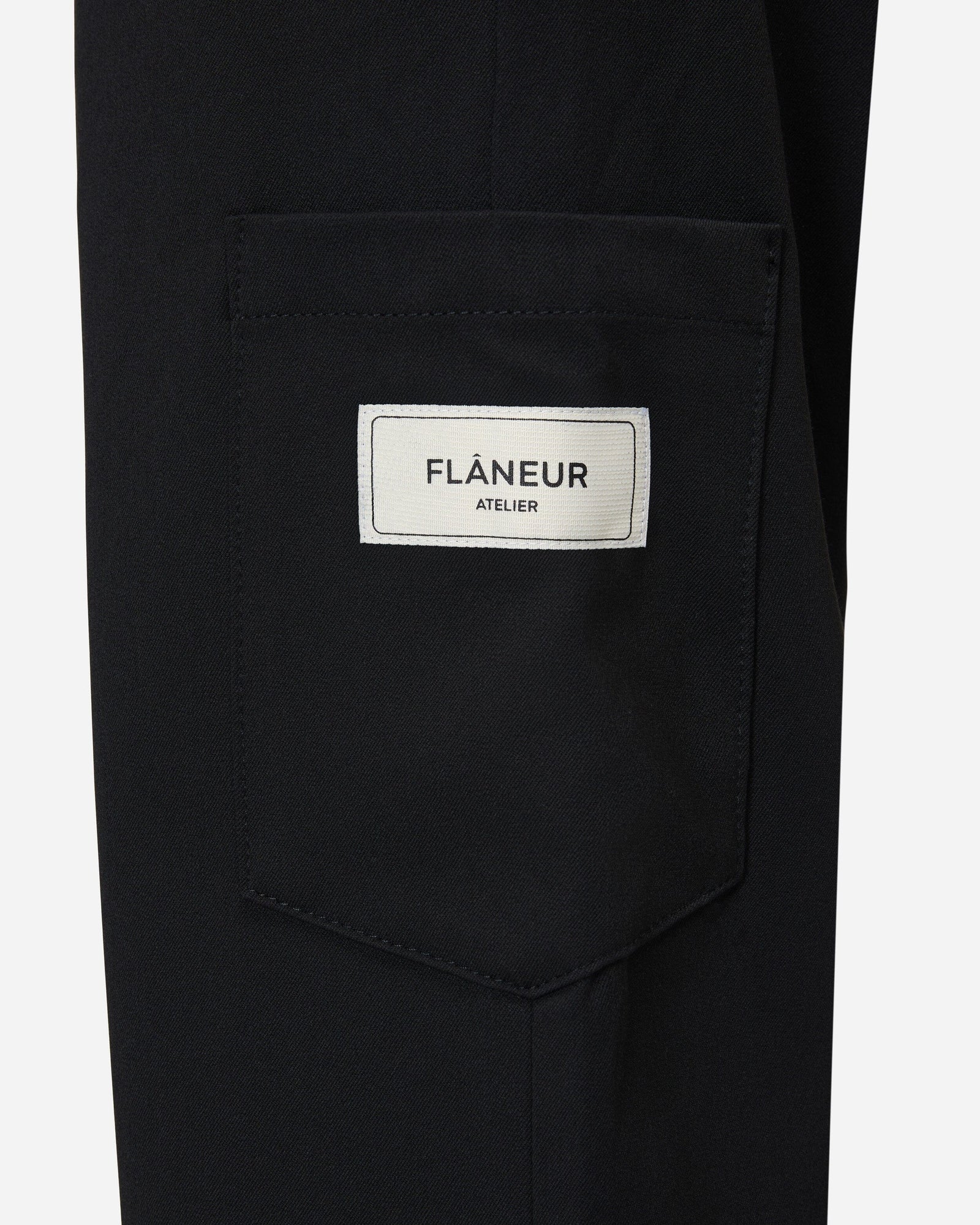 Atelier Tailored Casual Broek | Zwart