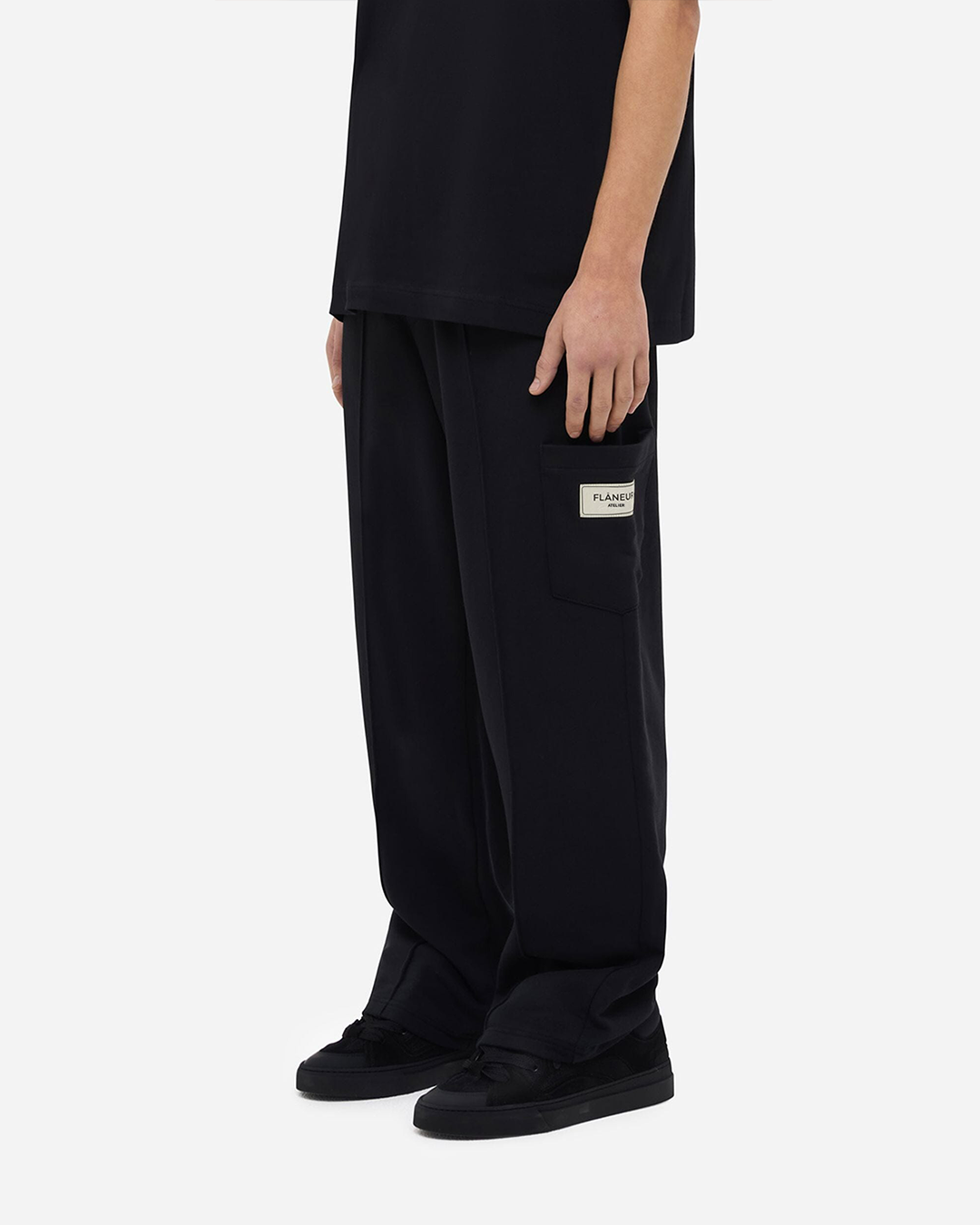 Atelier Tailored Casual Trousers | Schwarz