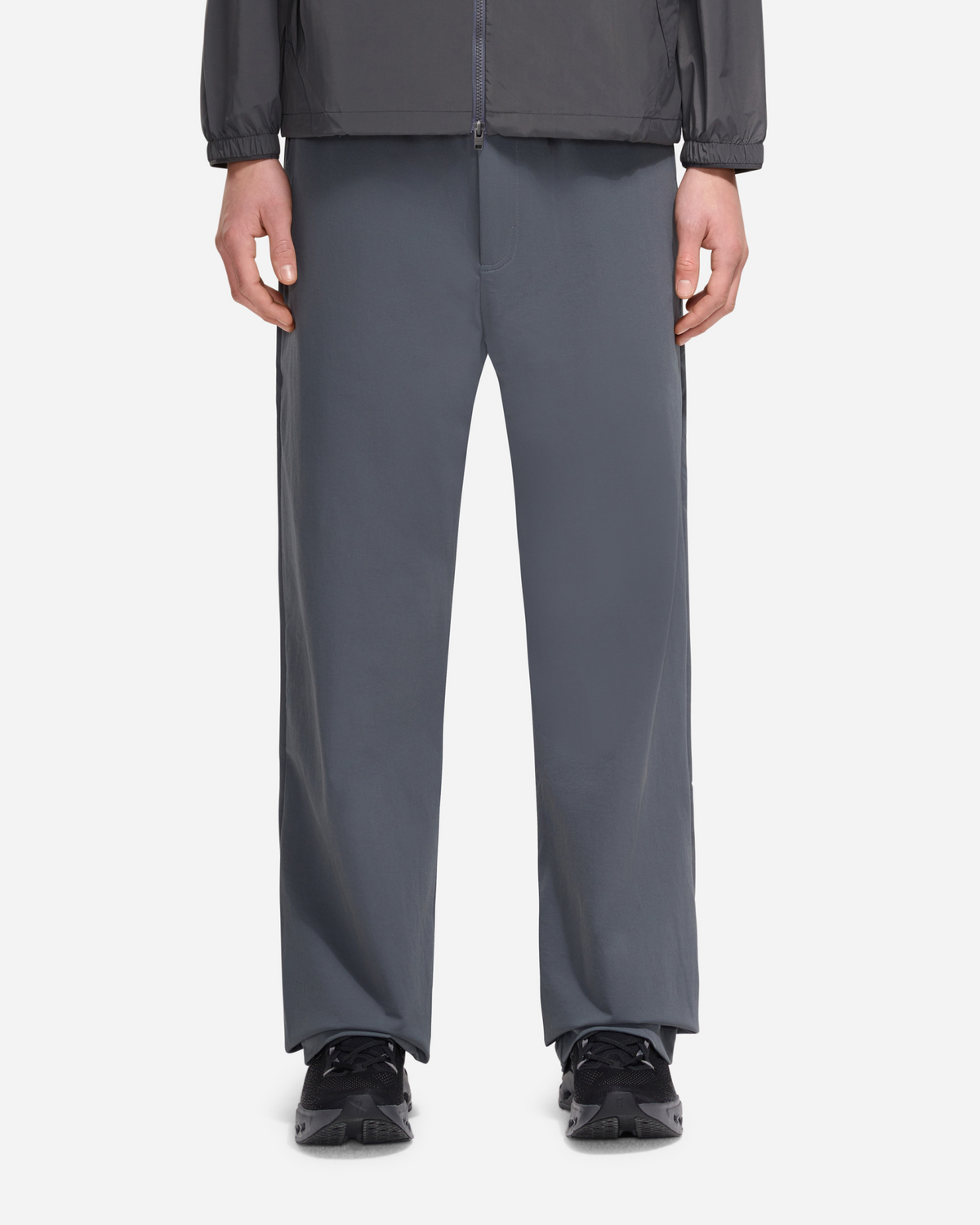 Badge Formal Tech Pants | Dark Grey