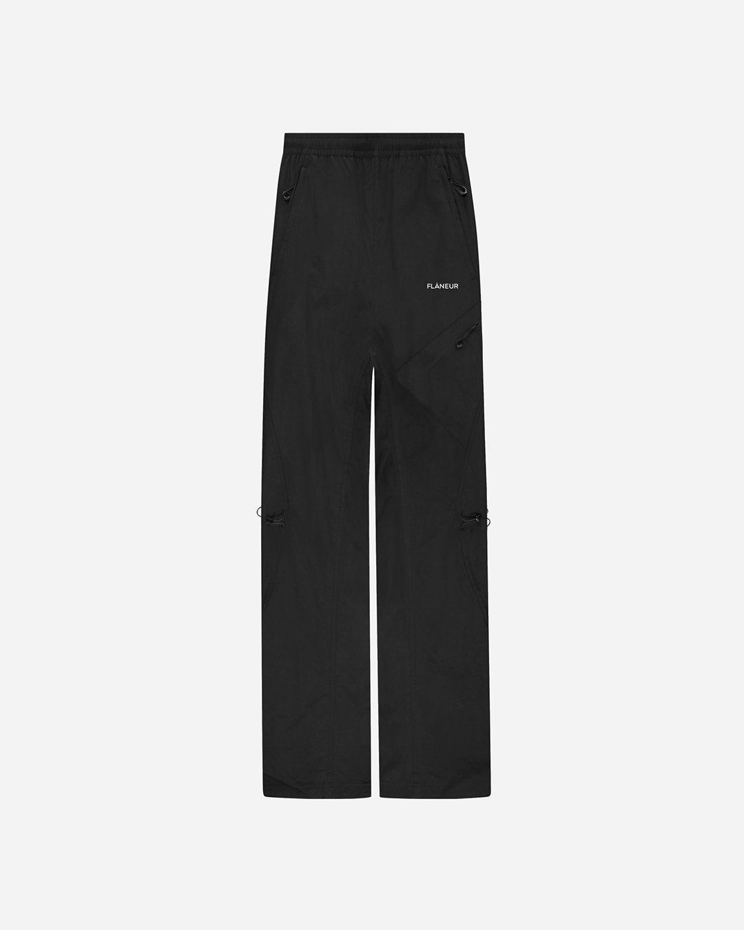 Turtle Nylon Trousers | Zwart