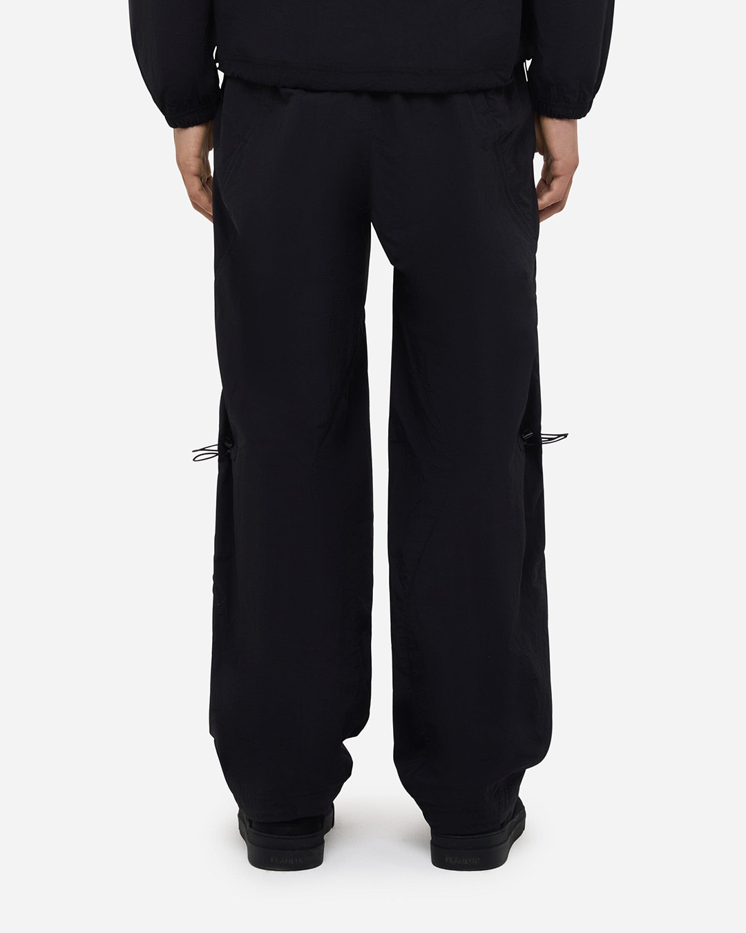 Turtle Nylon Trousers | Zwart